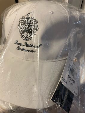 Trump National Bedminster - Adidas White Embroidered Crest Cap